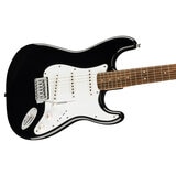 Squire Stratocaster Mustang by Fender Electric Guitar Affinity Series Pack, Black