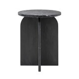 Gallery Amalfi Black Marble Side Table