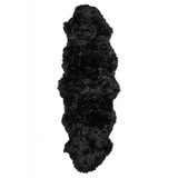 Naturally Sheepskin Double Rug in Black close up