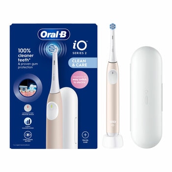 Oral-B iO2 Electric Toothbrush & Travel Case, Pink Oral-B iO2 Electric Toothbrush & Travel Case, Pink