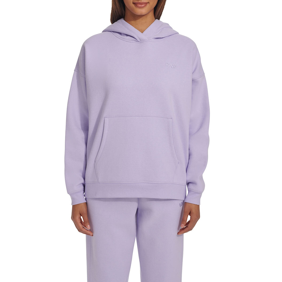 DKNY Sport Fleece Hoodie in Lilac