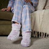 Warmies Fully Heatable Wellness Slipper Boot in Pink