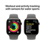 Buy Apple Watch Series 10 + Cellular, 42mm Natural Titanium Case with Stone Grey Sport Band M/L, MWXE3QA/A at costco.co.uk