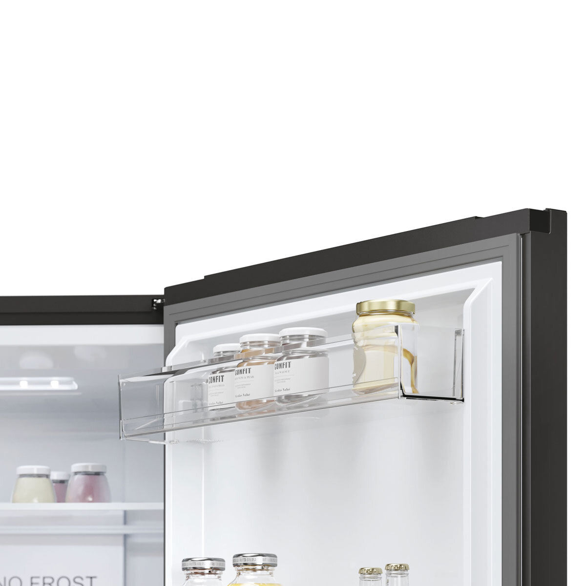 Haier Series 3 HETR3619ENPB Fridge Freezer, E Rated in Slate Black