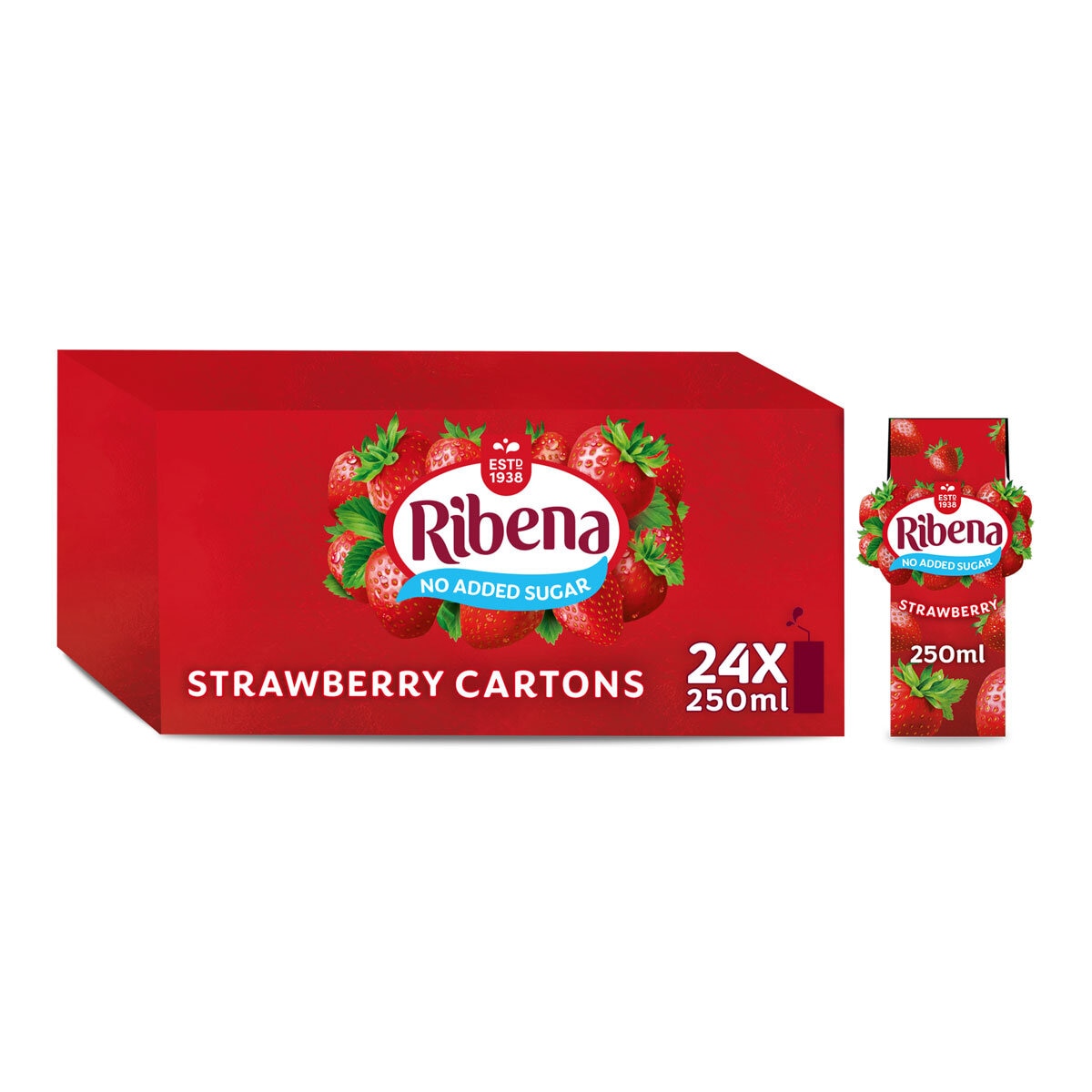 Ribena Ready to Drink Strawberry, 24 x 250ml