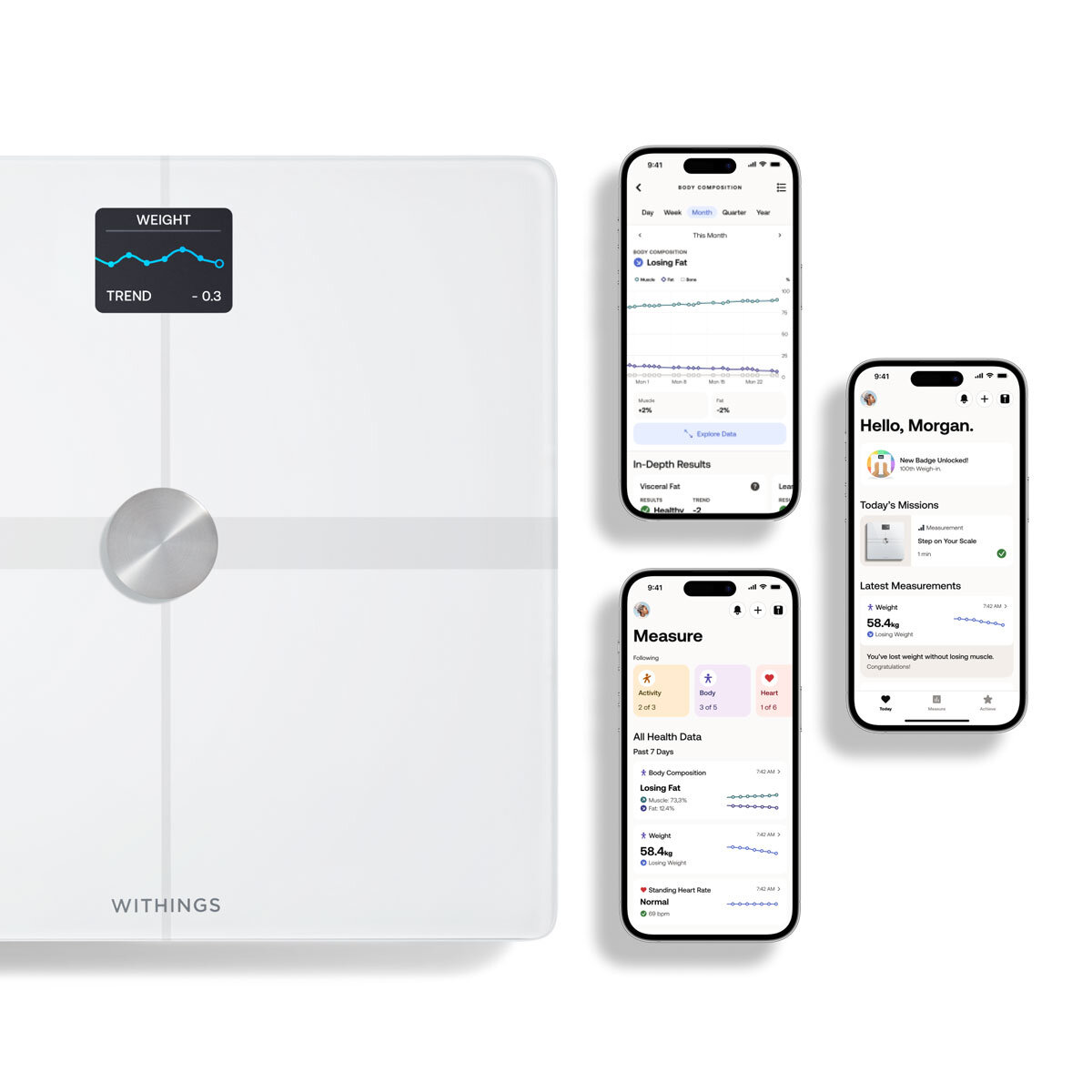 WITHINGS Body Smart Advanced Body Composition Wi-Fi Scale