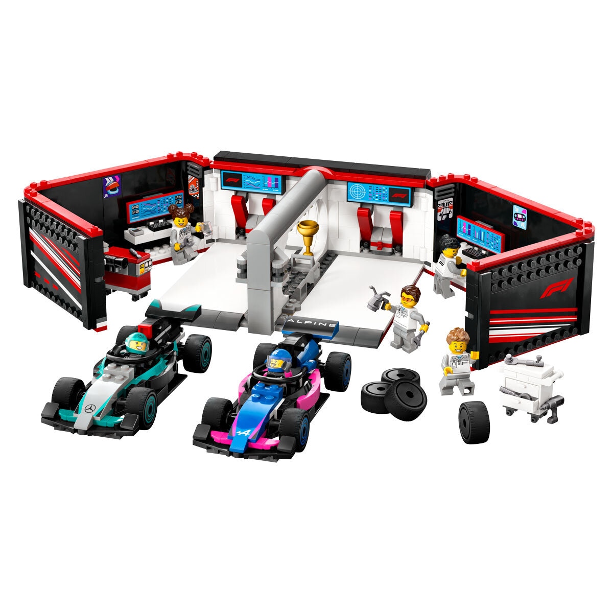 LEGO City F1® Garage & Mercedes-AMG & Alpine Cars - Model 60444 (7+ Years)