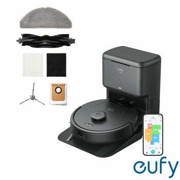 Eufy L60 Hybrid Robot Vacuum & Mop with Self-Empty Station with attachments Eufy L60 Hybrid Robot Vacuum & Mop with Self-Empty Station with attachments