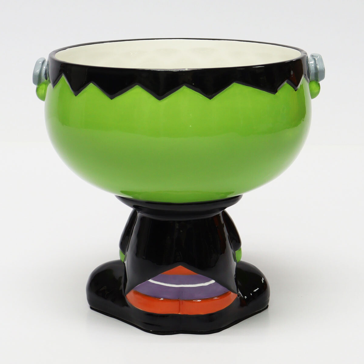 Halloween Candy Bowl in Green cut out image