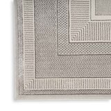 Glitz Silver Border Area Rug, 239 X 300 cm