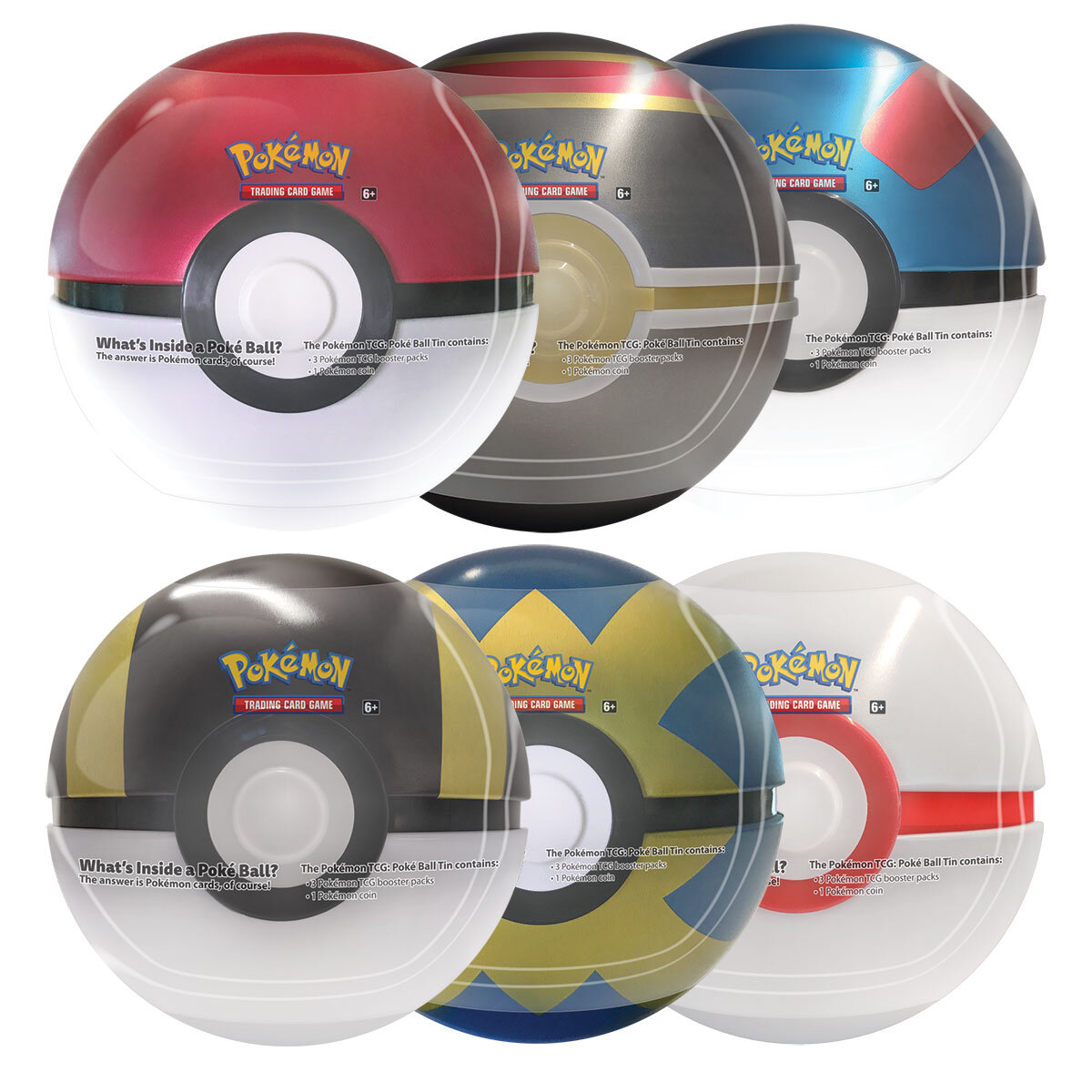 Pokemon Trading Card Game Assorted Blind Poke Ball Tin