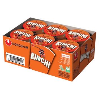 Nongshim Kimchi Ramyun Cup, 6 x 75g