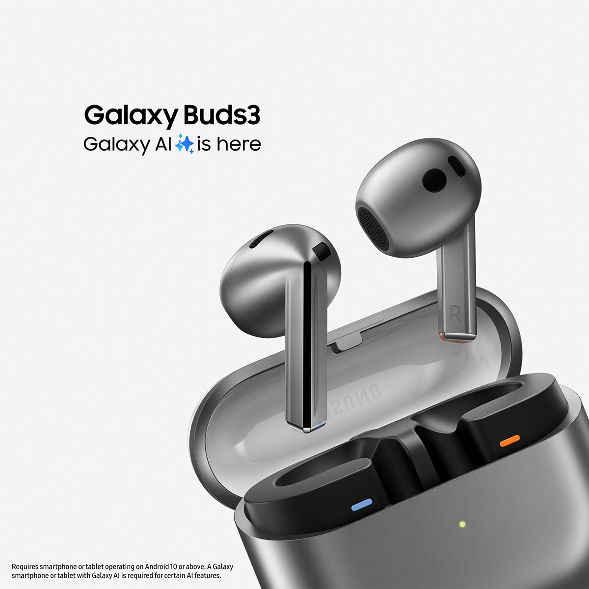 Samsung Galaxy Buds3 Wireless Earphones Grey SM-R530NZAAEUA