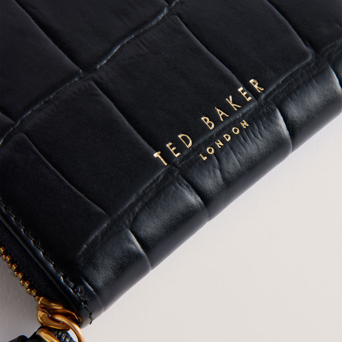 Ted Baker Wesmin Padlock Small Leather Purse in Black