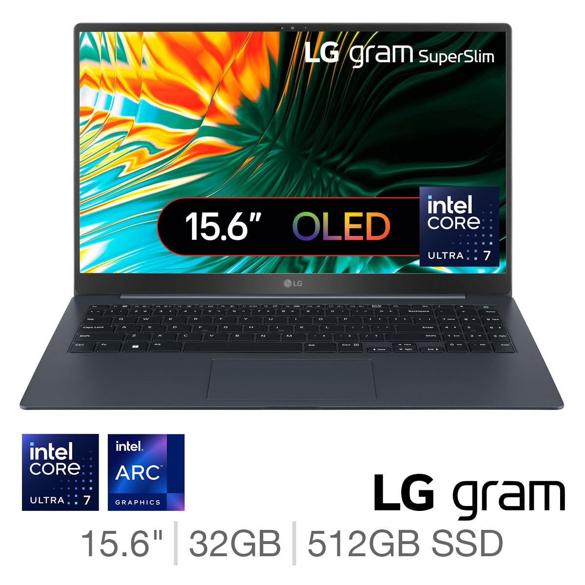 Intel Core u7, 32GB RAM, 512GB SSD, 15.6 Inch, SuperSlim Laptop, 15Z90ST-G.AD85A1