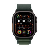 Apple Watch Ultra 2 GPS + Cellular, 49mm Titanium Case with Green Alpine Loop - Medium, MX4R3QA/A