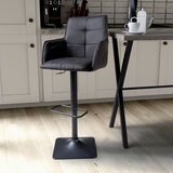 Orion Light Grey Fabric Bar Stool 2 pack