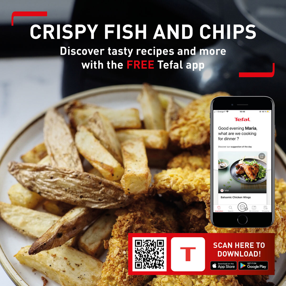 Image describing tefal actifry recipe app