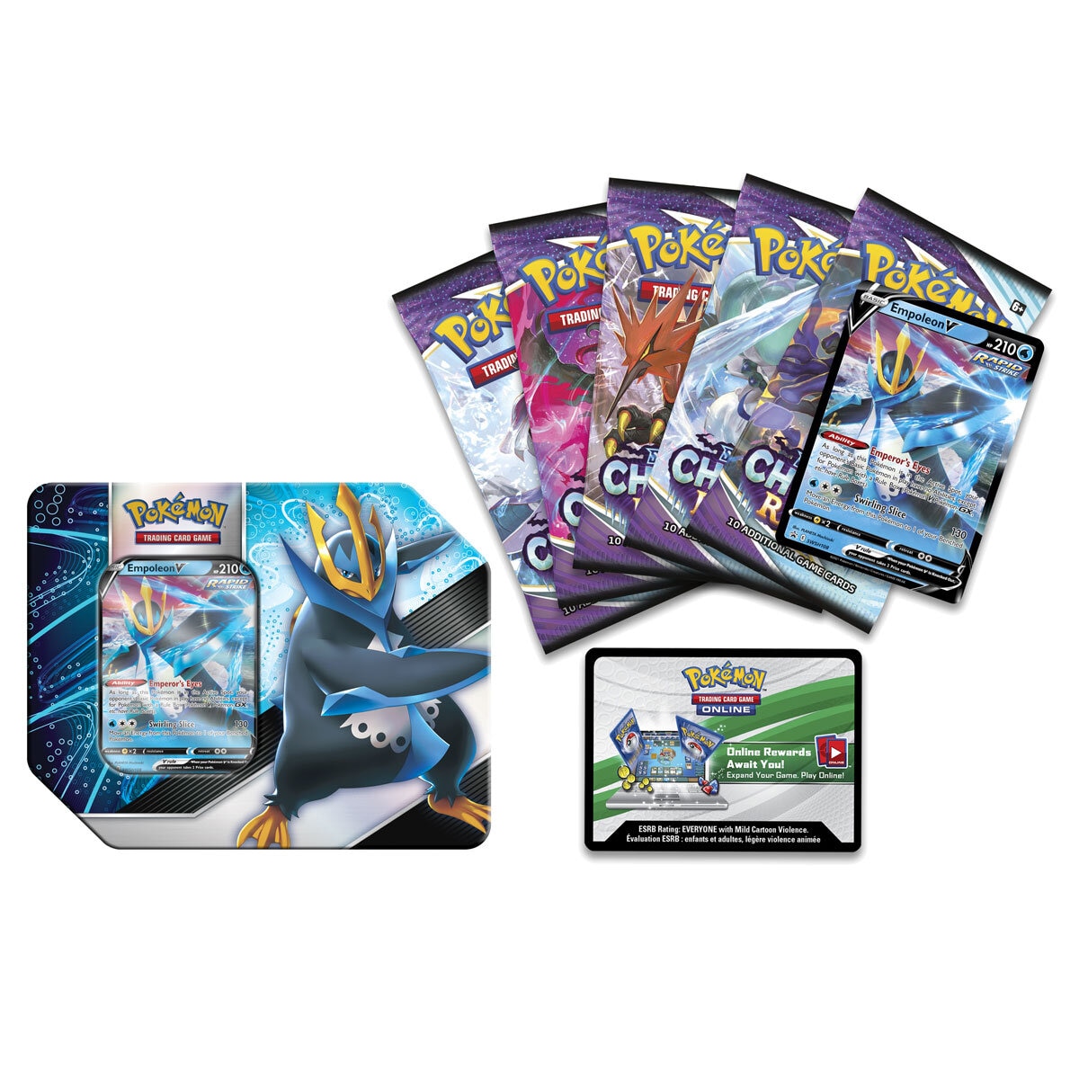 Buy Pokemon V Tins 4 Pack Espeon Tins and Cards Image at Costco.co.uk