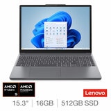 Lenovo IdeaPad Slim 3, AMD Ryzen 5, 16GB RAM, 512GB SSD, 15.3 Inch Laptop, 83K7009RUK Lenovo IdeaPad Slim 3, AMD Ryzen 5, 16GB RAM, 512GB SSD, 15.3 Inch Laptop, 83K7009RUK