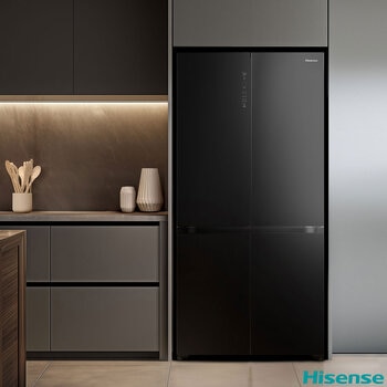 Hisense RQ768N4GBE, Multi Door Fridge Freezer, E Rated in Black