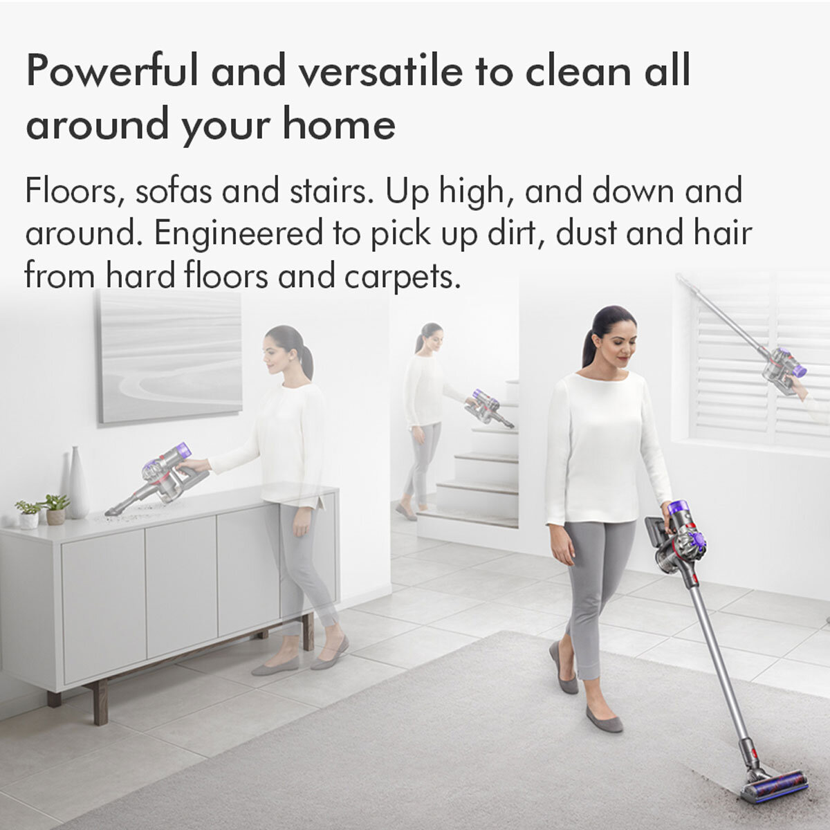 Dyson V8 Vacuum Cleaner Lifstyle Image