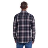 Weatherproof Vintage Men's Long Sleeve Flannel Shirt in Black