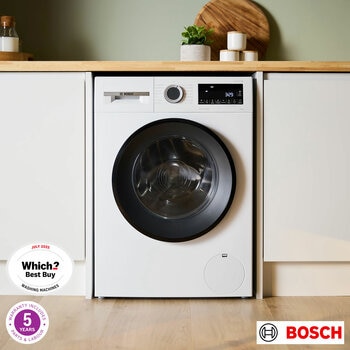 Bosch WGG24400GB Series 6, 9kg, 1400rpm Washing Machine, A Rated in White Bosch WGG24400GB Series 6, 9kg, 1400rpm Washing Machine, A Rated in White