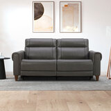 Aiden & Ivy Spencer Large 2 Seater Leather Sofa