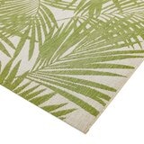 Patio Outdoor Green Palm Rug