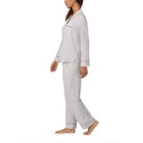 DKNY Notch Collar Pyjama Set in Grey Print