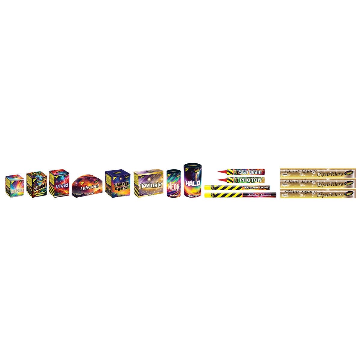 Standard Fireworks Celebration of Light Traditional Selection Box, 15 Pack