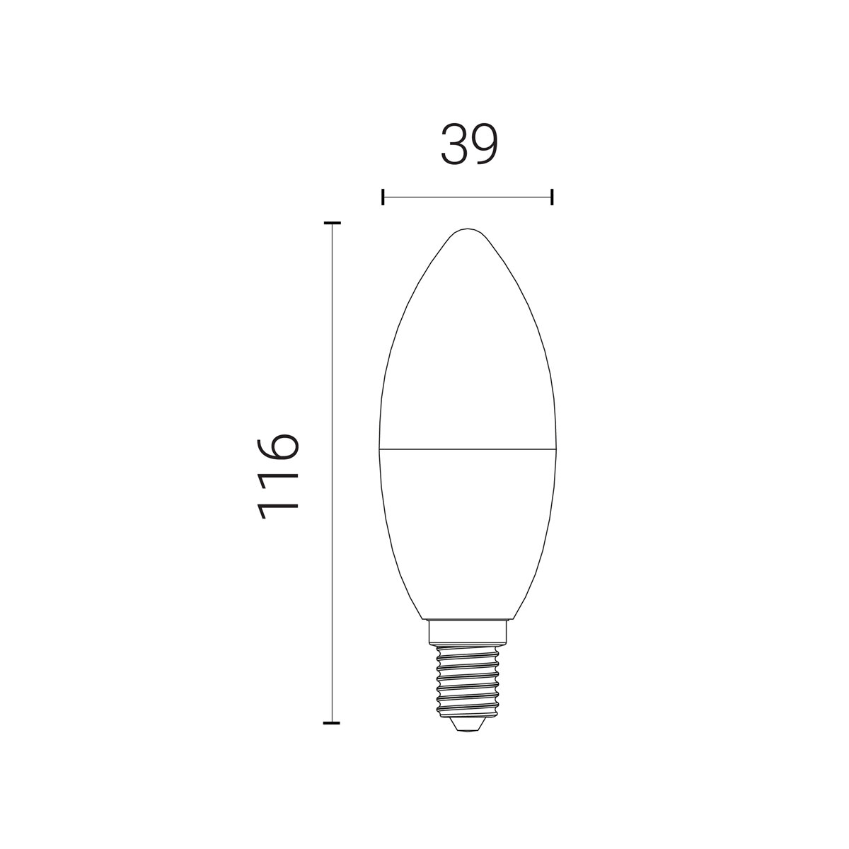 4lite WiZ Connected E14 Warm White Candle Smart Bulbs 2 Pack