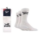 Reebok Unisex Core Crew Socks 6 Pack in White