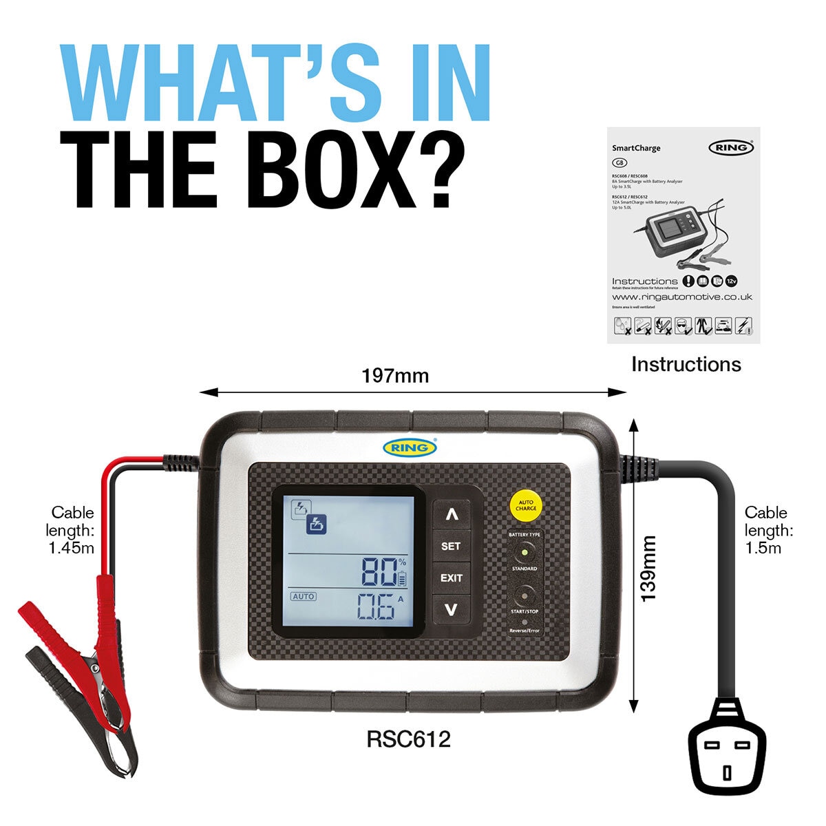 RING SMART DIAGNOSTIC BATTERY CHARGER RSC612 at costco.co.uk