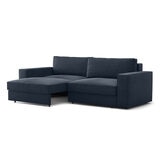 Coddle Infinity Navy Velvet Convertible Sofa Bed