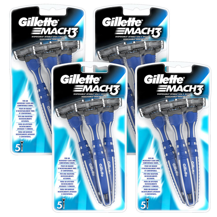 Gillette Mach3 Disposable Razors, 20 Pack. | Costco UK