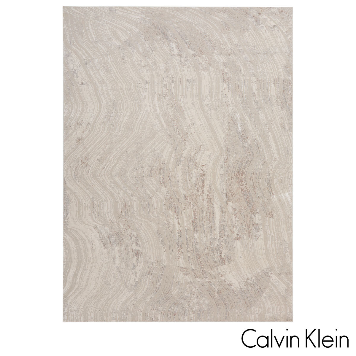 Calvin Klein CK024 Irradiant Silver/Grey Rug, in 2 Sizes