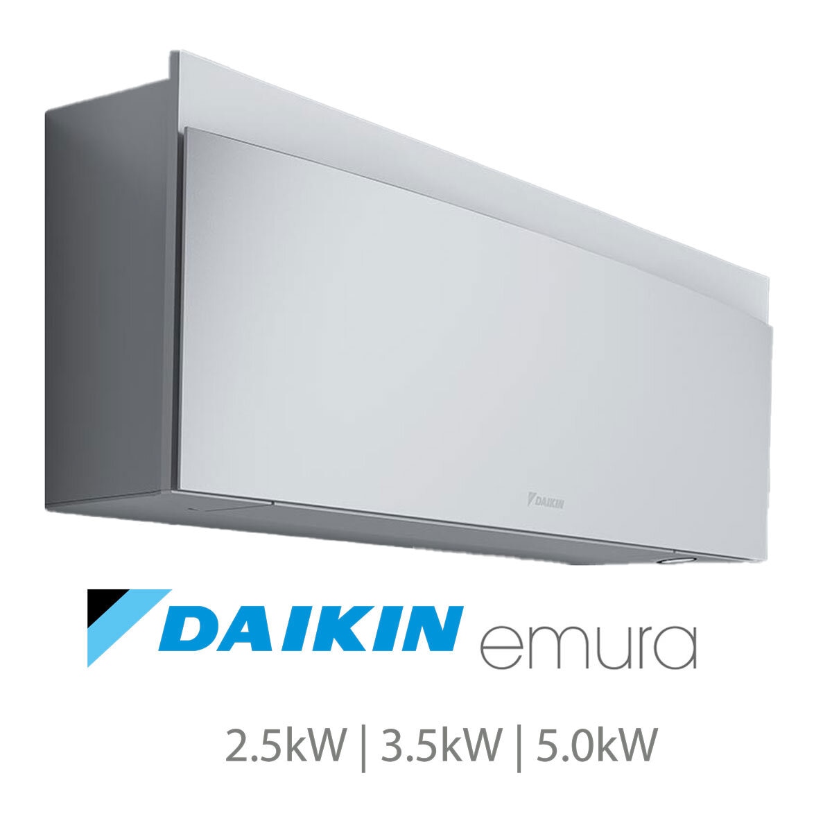 Installed Daikin Emura Single Split Air Conditioning Unit for Domestic Use in White