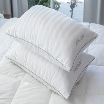 Hotel Grand Feather & Down Rolled Pillow, 2 Pack