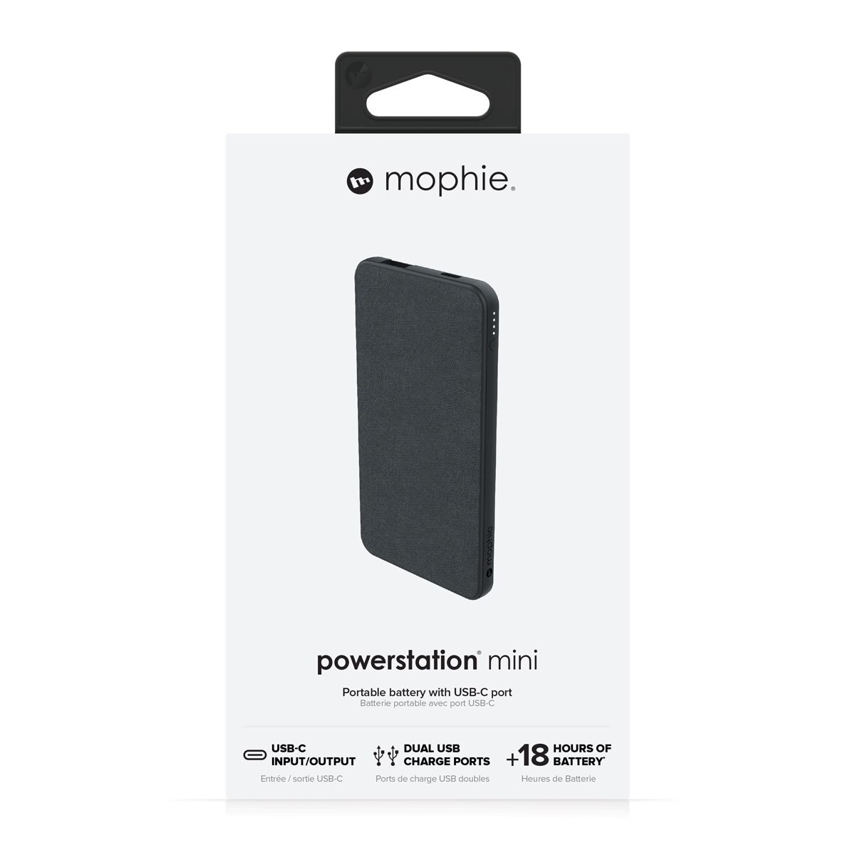 Mophie Mini Powerstation (2019), 5000mAh Power Bank in Black | Costco UK