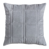 Gallery Quilted Cotton Velvet Cushion in 4 Colours, 45 x 45 cm