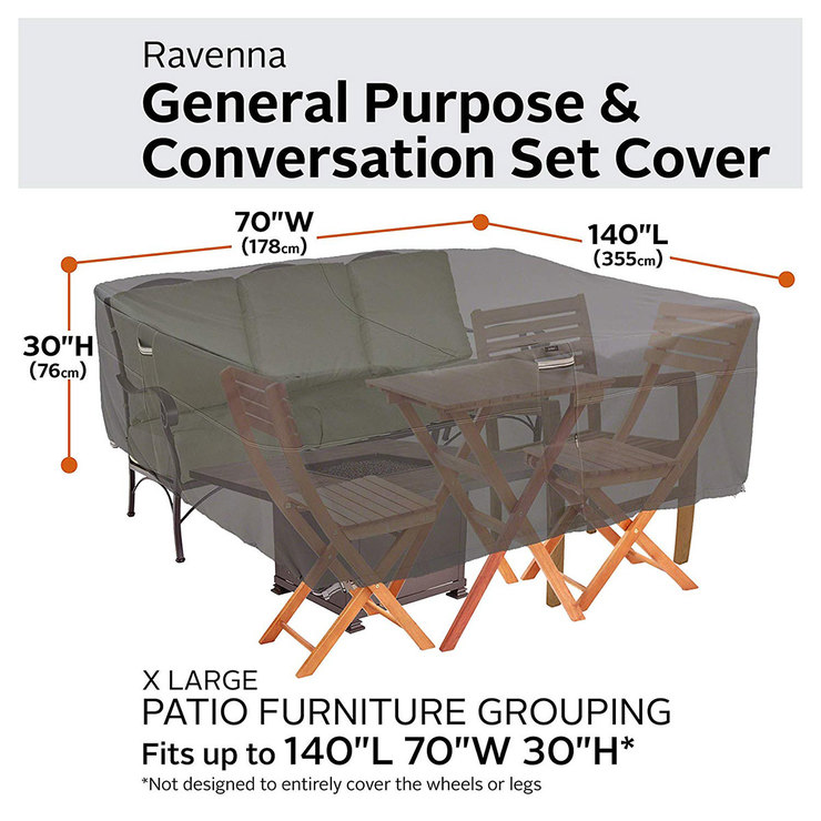 Classic Accessories Ravenna Extra Large General Purpose Patio Furniture Set Cover Costco Uk