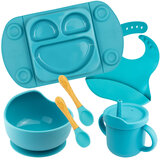EasyTots Full Weaning Set, 5 Piece - Teal