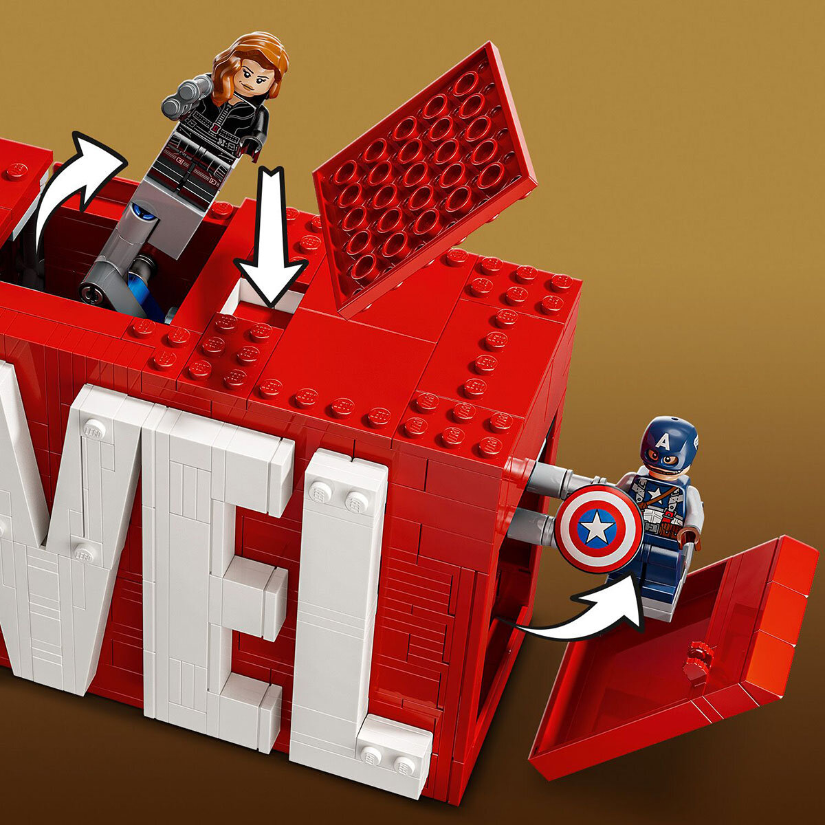 LEGO Superheroes MARVEL Logo & Minifigures - Model 76313 (12+ Years)