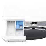 Aerial view of detergent drawer LG F4Y909WCTN4 9kg, 1400rpm Washing Machine, A rated in White