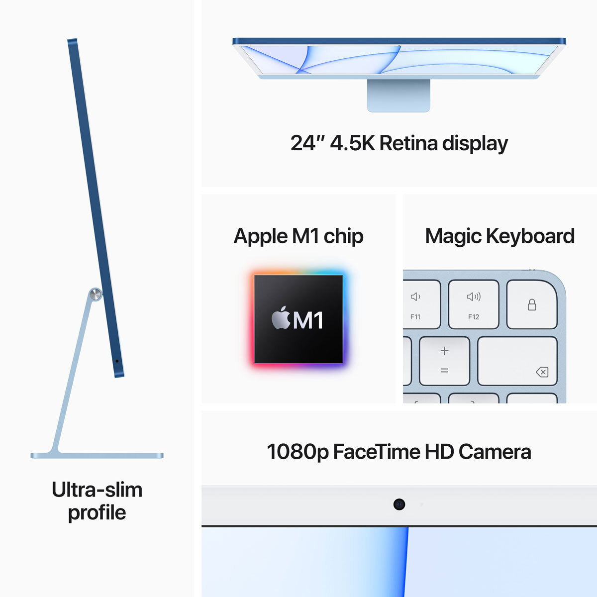 Buy Apple iMac 2021, M1, 8GB RAM, 256GB SSD, 24 Inch in Silver, MGTF3B/A at costco.co.uk