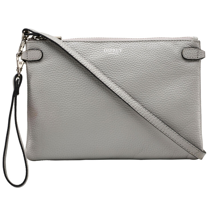 Osprey London Madison Leather Women's Cross Body bag, Dove | Costco UK