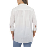 Jachs Ladies Eyelet Long Sleeve Shirt