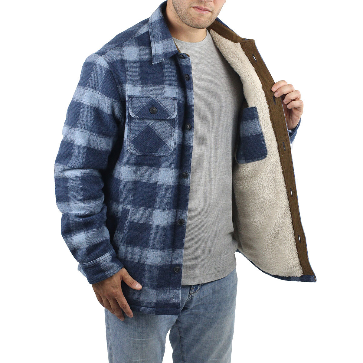 Jachs Men's Quilted Shirt Jacket